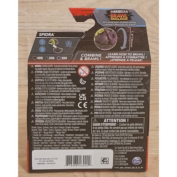 NWT Bakugan Spidra Gen 3 Wave 4 Brand-new Sealed Unopened Action Figure Anime - Picture 3 of 3